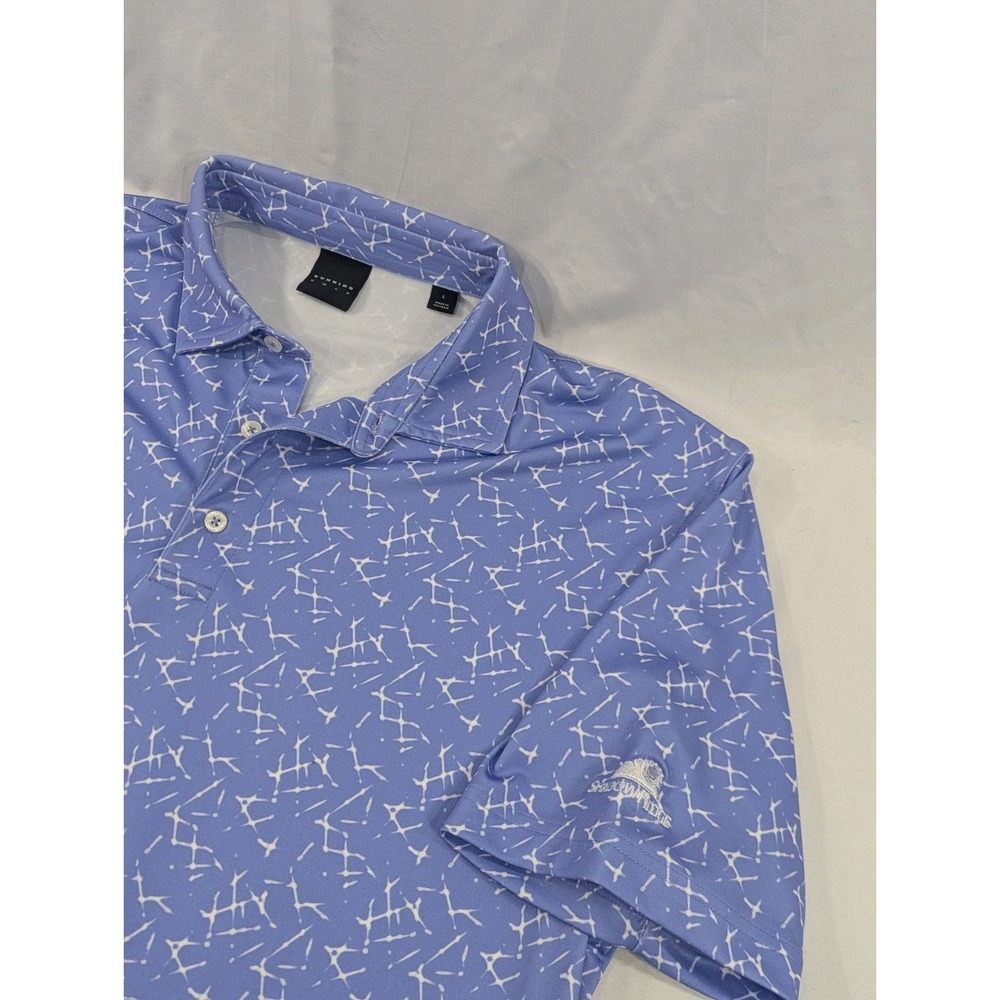 Dunning Golf Men's Performance Polo Abstract‎ Shadow Ridge Golf Course Men Large